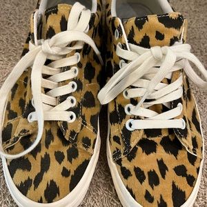 Vans Leopard sneakers.  EUC worn a few times.